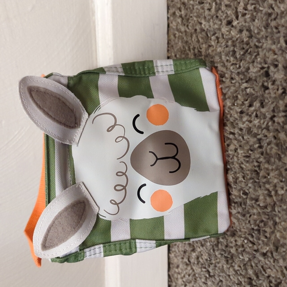 Thirty One brand small square llama tote. Great for small organization needs!